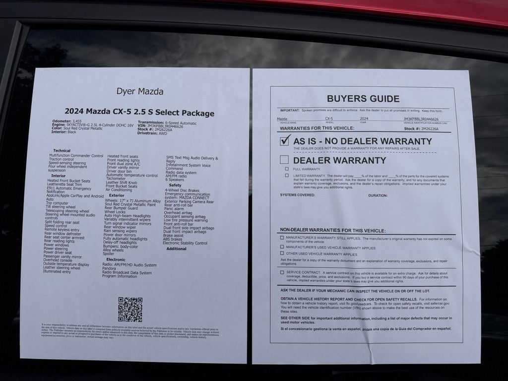 2024 Mazda Mazda CX-5 2.5 S Select Package