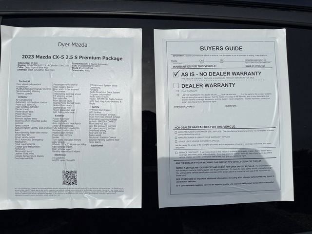 2023 Mazda Mazda CX-5 2.5 S Premium Package