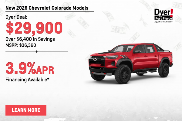 New 2026 Chevrolet Colorado Models for sale Ft Pierce FL