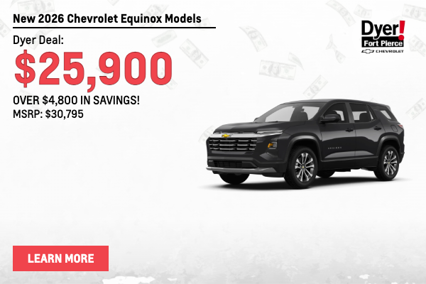 New 2026 Chevrolet Equinox Models for sale Ft Pierce FL
