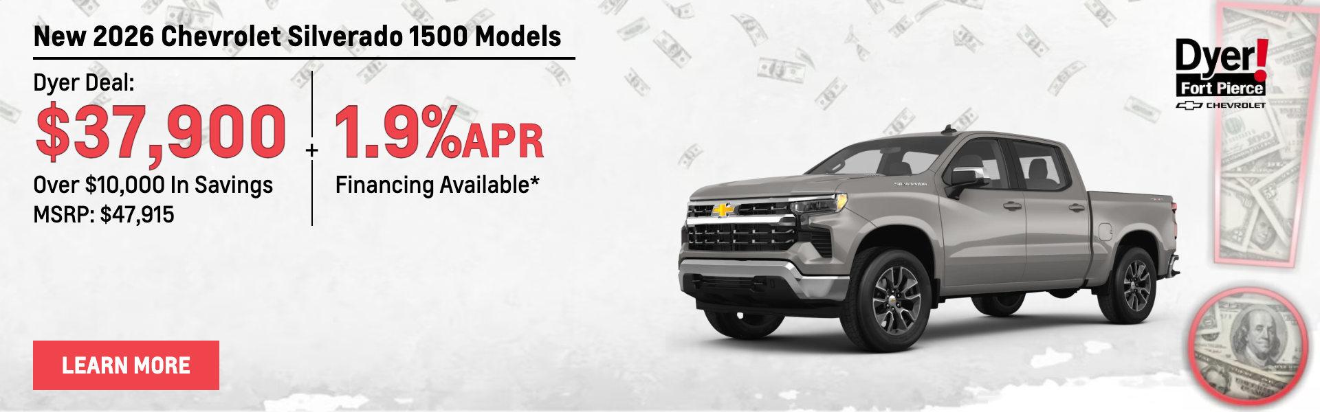 New 2026 Chevrolet Silverado 1500 Models for sale Ft Pierce 