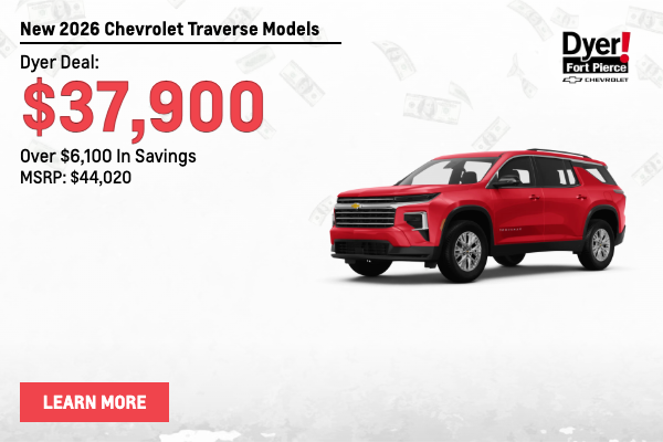 New 2026 Chevrolet Traverse Models for sale Ft Pierce FL