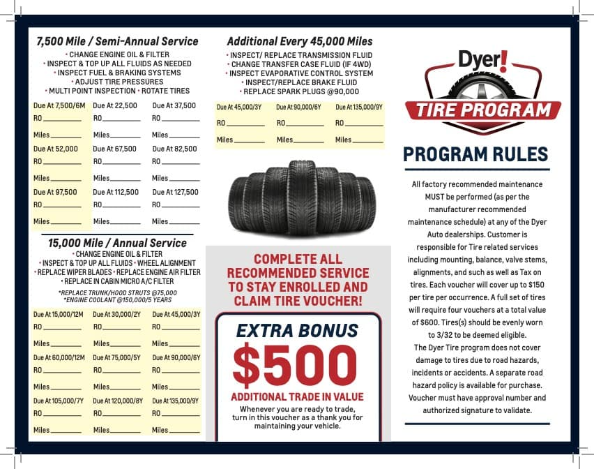 tire program/ program rules