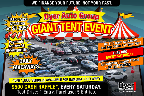 Dyer Auto Giant Tent Event