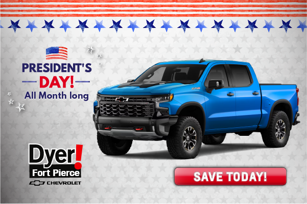 President's Day All Month at Dyer Chevy