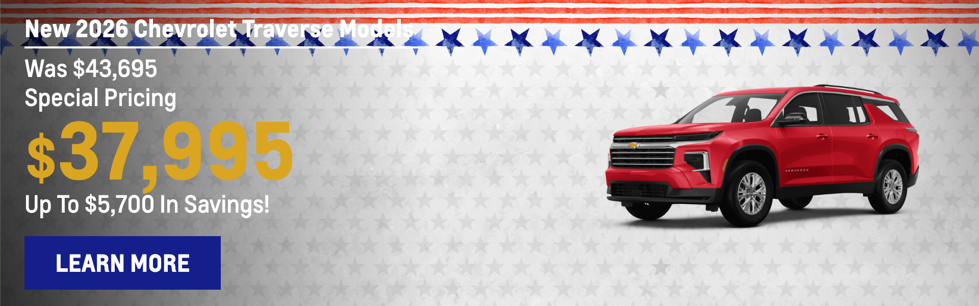 New 2026 Chevrolet Traverse Models