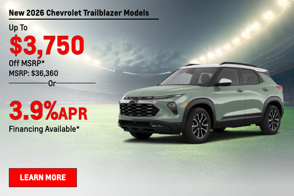 New 2026 Chevrolet Trailblazer Models