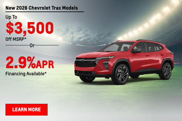 New 2026 Chevrolet Trax Models